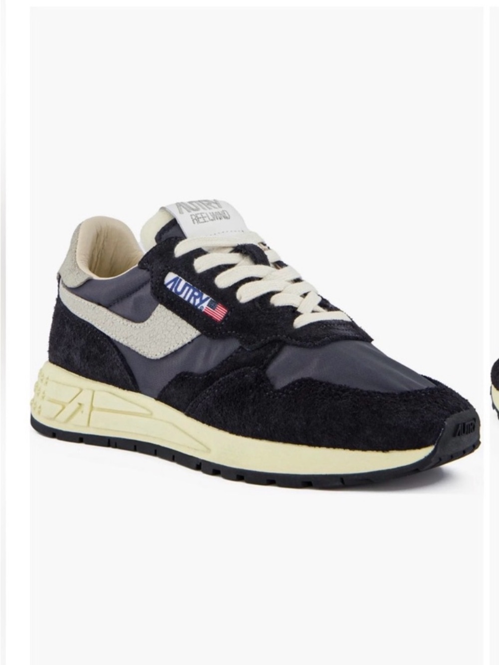 AUTRY REELWIND LOW SNEAKERS IN BLACK, NYLON AND SUEDE 5⭐️⭐️⭐️⭐️⭐️ SIZE:40